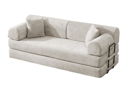Convertible Sleeper Sofa Bed, Folding Mattress Couch - Light Camel