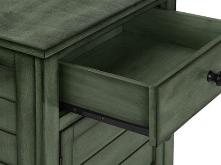 Accent Nightstand, Storage Drawer, Transitional