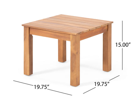 Halcyon - Outdoor Side Table With Slat Design