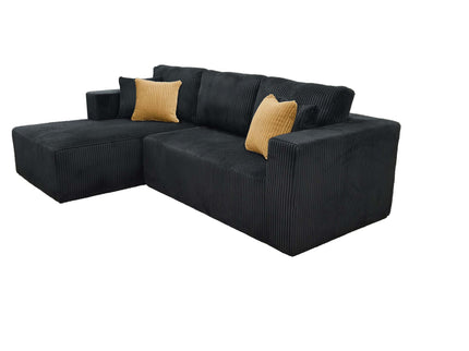 L - Shape Full Compressed Upholstered Sectional