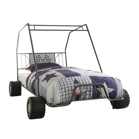 Xander - Twin Go Kart Bed - Gunmetal
