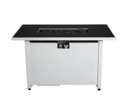 Rectangular Fire Pit With Frame Elegant Design