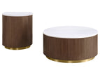 Dark Brown / 2 Pc. Coffee Table, End Table