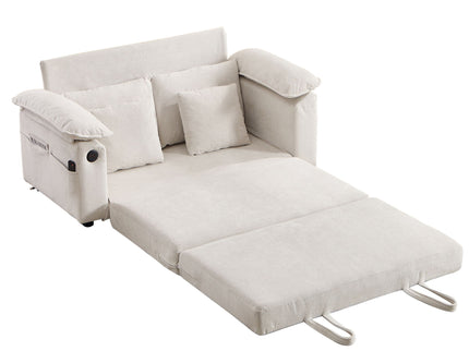 Upholstered Futon Convertible Floor Sofa Bed
