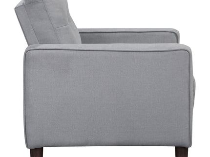 Harvey - Upholstered Tufted Accent Chair - Gray