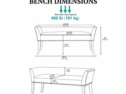 Welburn - Upholstered Bench