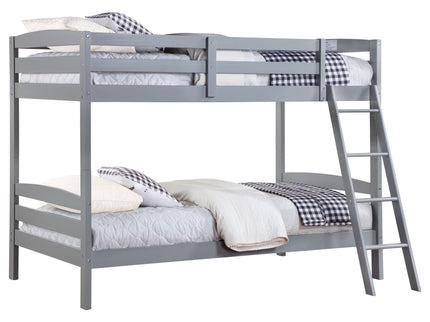 Kerr - Twin Over Twin Bunk Bed - Gray