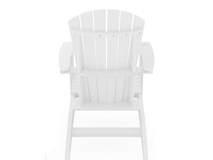 Adirondack Chair Sturdy HDPE Poly Lumber For Poolside, Patio, And Garden Relaxation