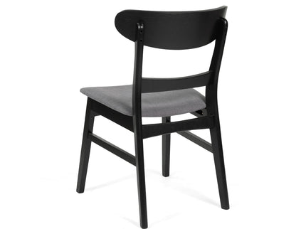 Modern Dining Chair With Upholstered Seat And Wood Frame