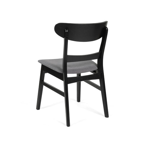Modern Dining Chair With Upholstered Seat And Wood Frame