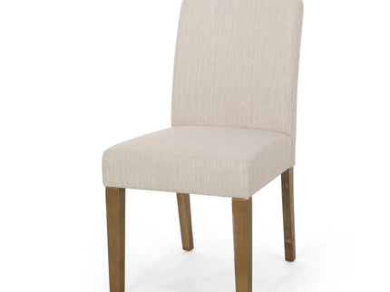 Contemporary Dining Chair With Upholstered Seating And Tapered Legs