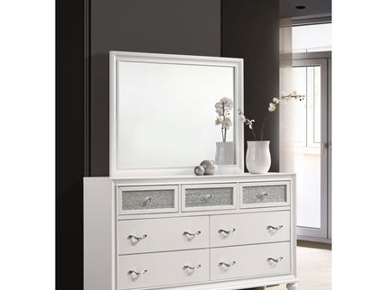 Randall - 7 Drawer Dresser With Mirror - White