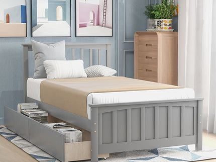 Platform Bed With Two Drawers