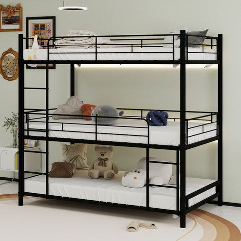 Triple Frame Bed With Built In Ladder