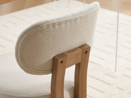 Dining Chairs With Ergonomic Backrest And Adjustable Feet (Set of 2)