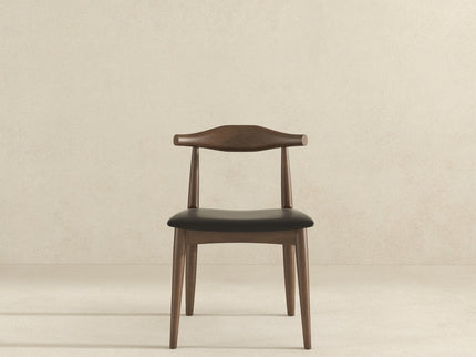 Destiny - Dining Chairs (Set of 2) - Black / Dark Brown