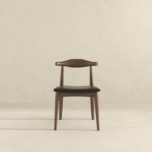 Destiny - Dining Chairs (Set of 2) - Black / Dark Brown