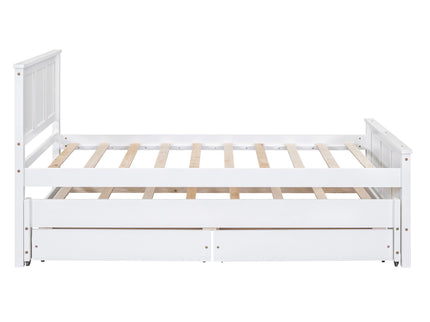 Platform Bed With Trundle And Drawers
