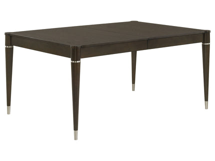 Blakely - Leaf Dining Table With Tapered Legs Accents - Ash Brown