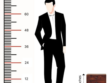 Mini Modern Bedside Table - Chestnut