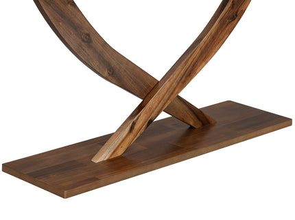 Console Table With Cross Leg Base And Reinforced Support Plate