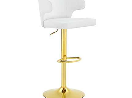 Adjustable Swivel Bar Chair With High Back Support