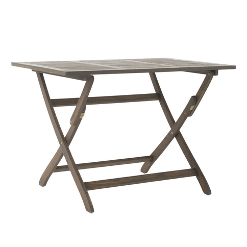 Blissique - Outdoor Foldable Wood Dining Table With Slat Design
