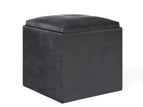 Black / Faux Leather