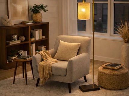 Brizo - Tall Corner Floor Lamp - Gold