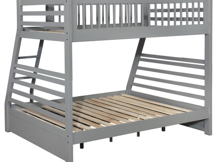 Keira - 2 Drawer Twin Over Full Bunk Bed - Gray