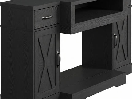 TV Stand With Adjustable Shelves & Double Doors