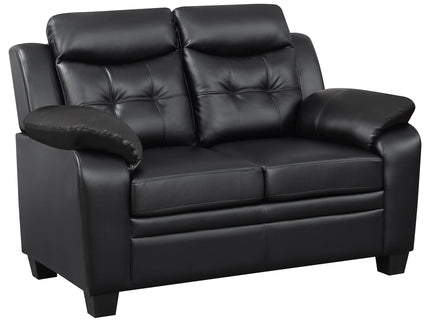 Castro - 2 Piece Living Room Set: Sofa & Loveseat - Black