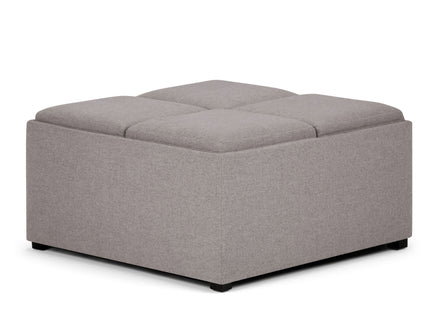 Avalon - Square Coffee Table, Storage Ottoman