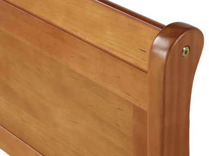 Platform Bed Frame Mattress Foundation Sleigh Bed With Headboard / Footboard / Wood Slat Suppor