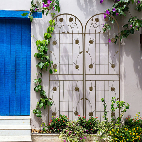 Metal Garden Trellis Rustproof Trellis For Climbing Plant Outdoor Flower Support