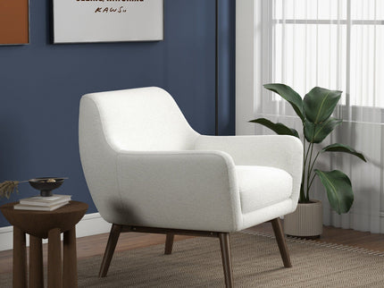 Panom - Lounge Chair - Brown / White