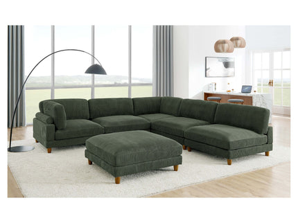Modern Modular Sectional With Adjustable Back Support