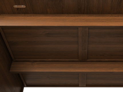 Dining Table With Drawers & Open Storage - Walnut