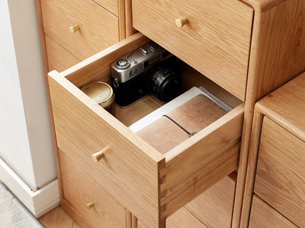 Free-Standing Corner Storage Cabinet For Living Room