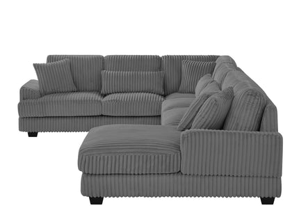 Oversized Sectional Sofa U - Shaped Sofa Couch Modern Sofa Upholstered In Soft With A Chaise Lounge For Living Room