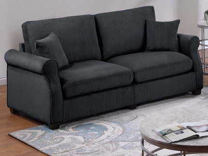 Contemporary 2 Piece Sofa Set With Matching Pillows