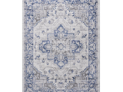Marfi - 8' X 10' Oriental Area Rug - Blue / Gray