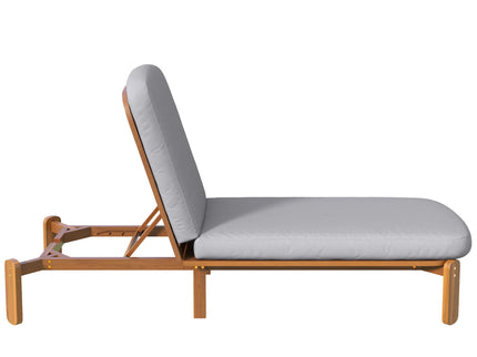 Outdoor Chaise Lounge With Adjustable Backrest