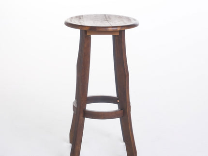 Primrose - Outdoor Acacia Wood Barstools With Foot Rest, (Set of 2) - Dark Brown