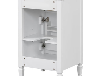 Bathroom Vanity With Sink, Adjustable Shelf, Tilt-Out Drawer