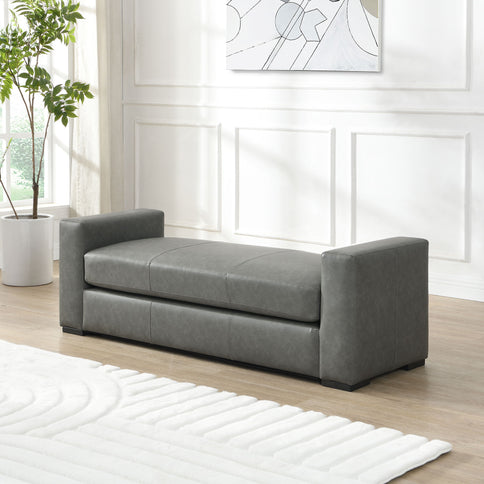 Ottoman With Unique Armrest Design For Living Spaces