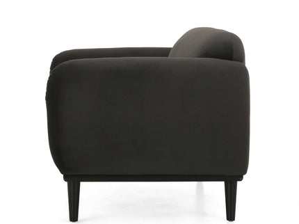 Sway - Upholstered Loveseat With Wood Legs And Round Arms