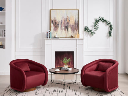 Swivel Accent Chair With 360 Degree Rotating