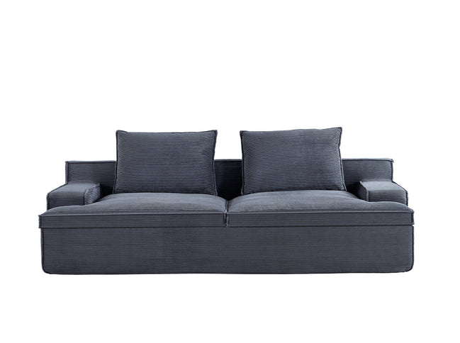 Nimbus - Oversized Full Foam 4 Seater Couch For Living Room Upholstered In Soft, Wide Armrests