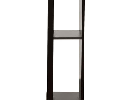 2 Shelf Console Table With V Shape Design - Brown